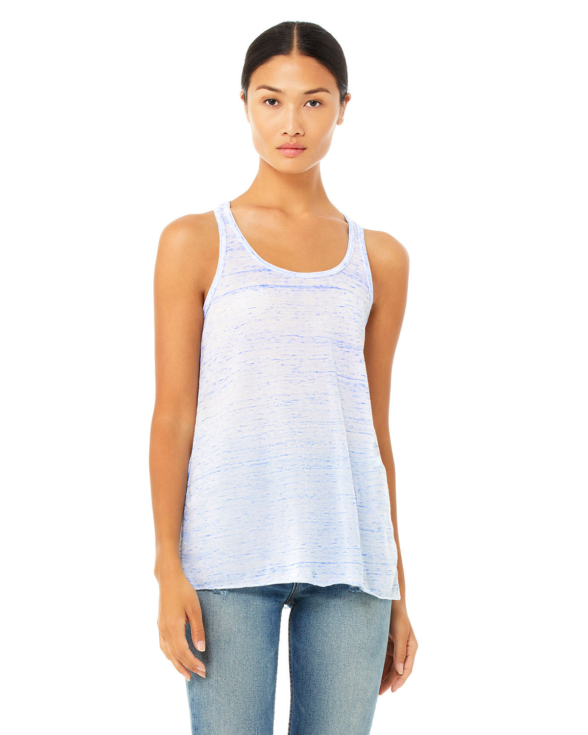 Bella + Canvas B8800 Women's Flowy Racerback Tank Top - Soft & Lightweight for Yoga, Gym & Summer Outfits
