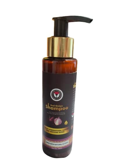 RMH Biocruz Red Onion Shampoo (100ml) - Natural Hair Growth Treatment for Thinning Hair & Scalp Health - Perfect for Daily Use & Damaged Hair Repair
