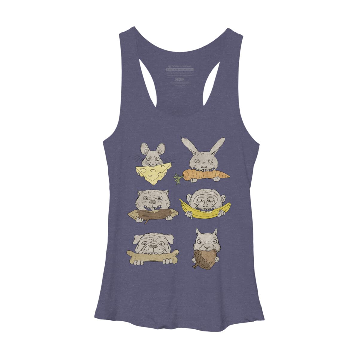 Design By Humans Women's Cravings Racerback Tank Top - Soft & Comfortable Workout & Casual Wear - Perfect for Yoga, Gym & Summer Outfits