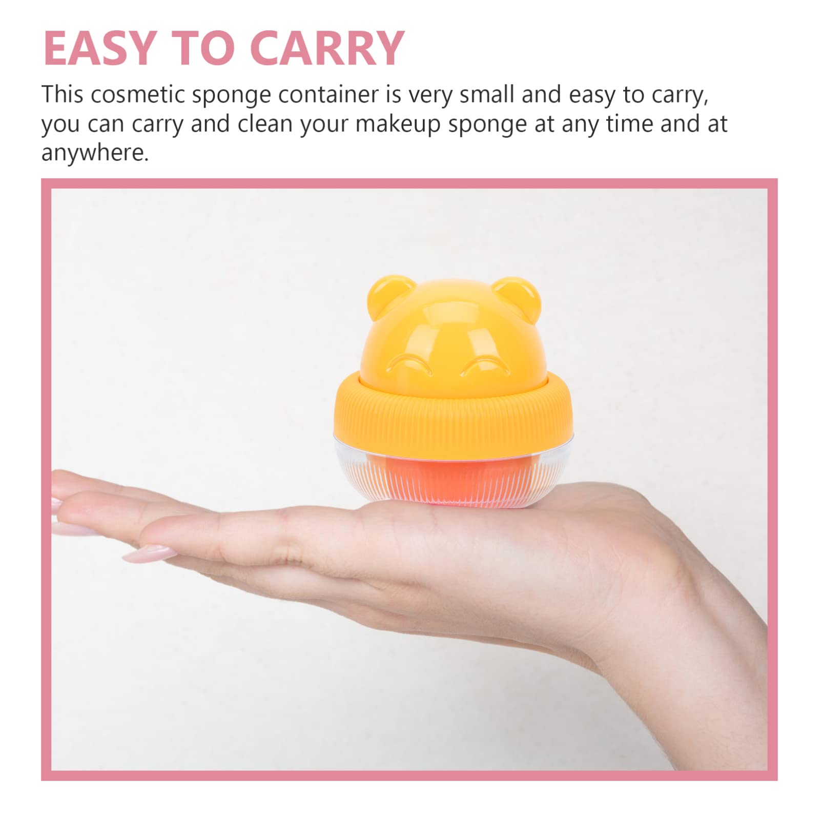 Egg-Shaped Makeup Sponge Holder & Beauty Blender Storage Box - Travel-Friendly Cosmetic Sponge Container for Powder Puffs & Makeup Accessories - Perfect for Home Vanity, Travel Makeup Kit & Salon Organization