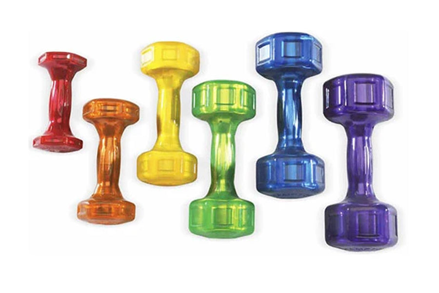 Hampton JELLY BELL Urethane Aerobic Dumbbells - Lightweight Workout Weights for Home Gym, Yoga & Fitness Training - Perfect for Women's Exercise, Cardio & Strength Training