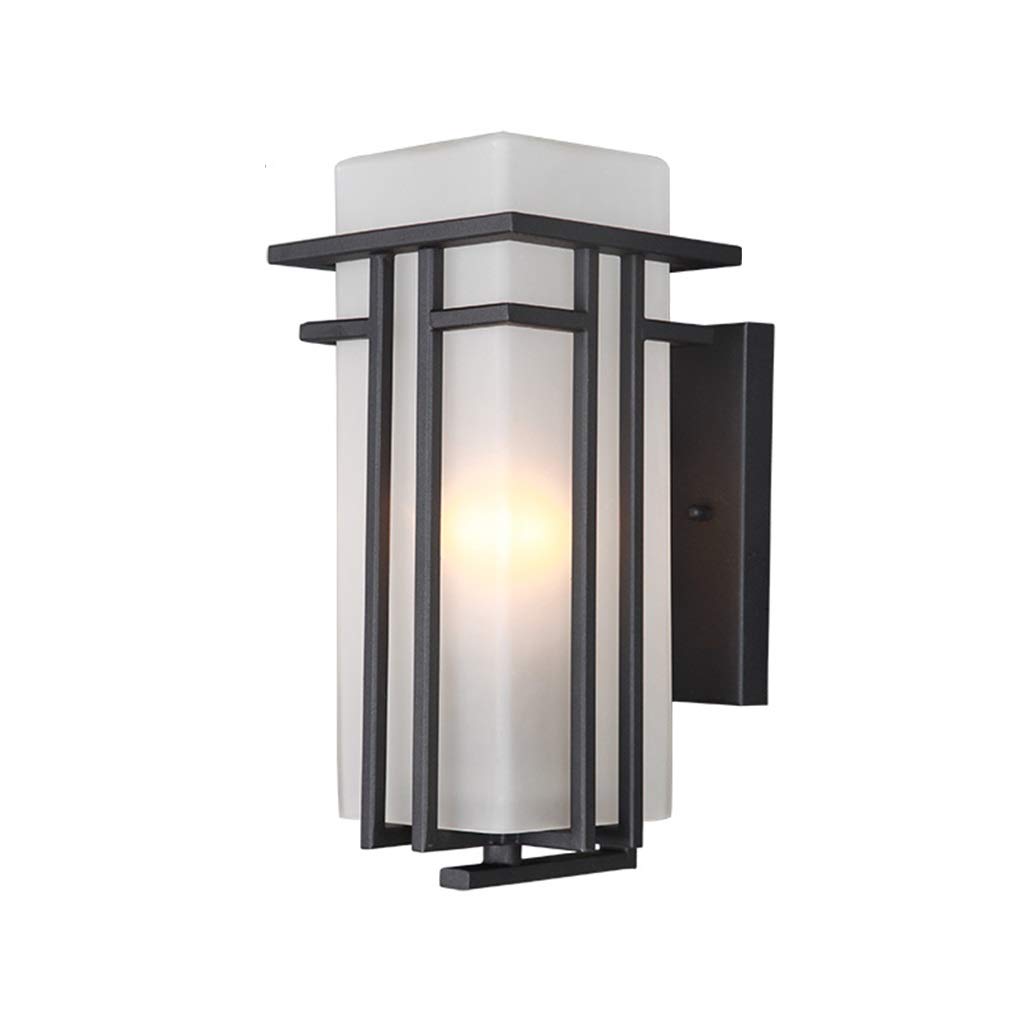 Solar Outdoor Wall Lights - Modern Minimalist Waterproof Garden Lighting for Pathway, Corridor, Balcony & Terrace | Energy-Efficient Solar Powered Exterior Wall Sconce for Patio, Yard & Outdoor Decor