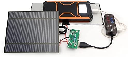 Fielect 5Pcs 2V 0.36W Mini Solar Panels - Polycrystalline Solar Cells for DIY Solar System Kits | Perfect for Solar Battery Chargers, Science Projects & Outdoor Gadgets (42.5x48.5mm)