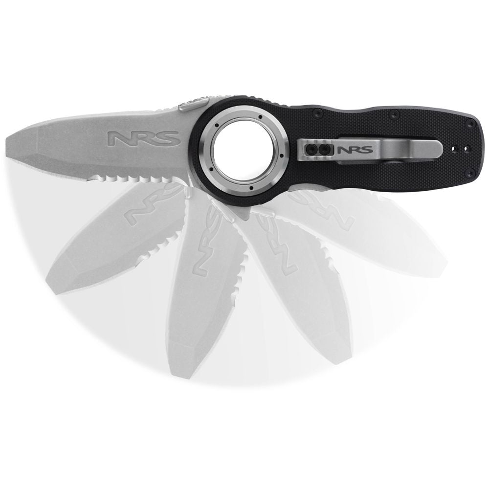 NRS Pilot Access Knife - Compact Folding Knife with Stainless Steel Blade for Outdoor, Camping, Hiking & Survival Gear | Perfect for Cutting Ropes, Fishing Lines & Emergency Situations