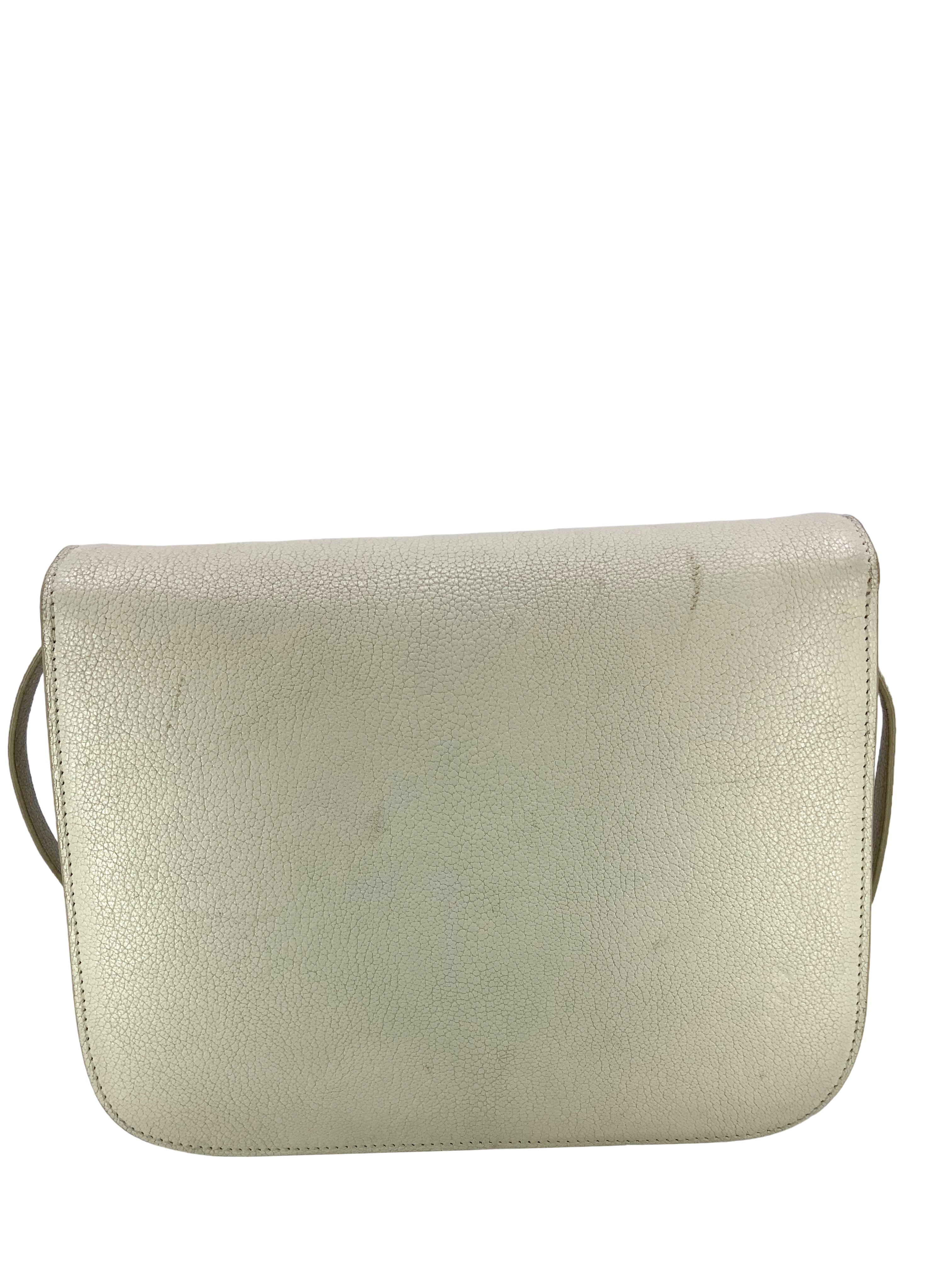 CELINE Box Bag - Medium Classic Calfskin Flap Shoulder Bag for Women | Luxury Handbag for Work, Travel & Everyday Use