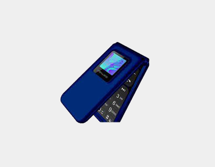 Maxwest Neo Flip Phone 4G LTE Volte Unlocked GSM Dual SIM - Retro Blue Flip Phone for Seniors & Emergency Use - Perfect for Travel, Work, and Backup Communication