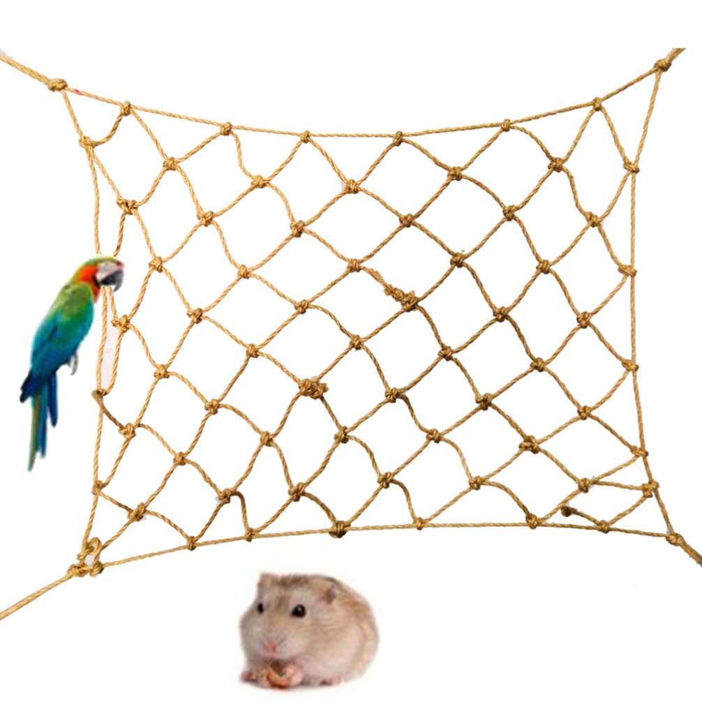 Mipcase 2-Pack Bird Toy Set - Hamster Toys, Bird Hammock, Climbing Net & Playground Accessories for Parrots - Perfect for Cage Enrichment & Foraging Fun