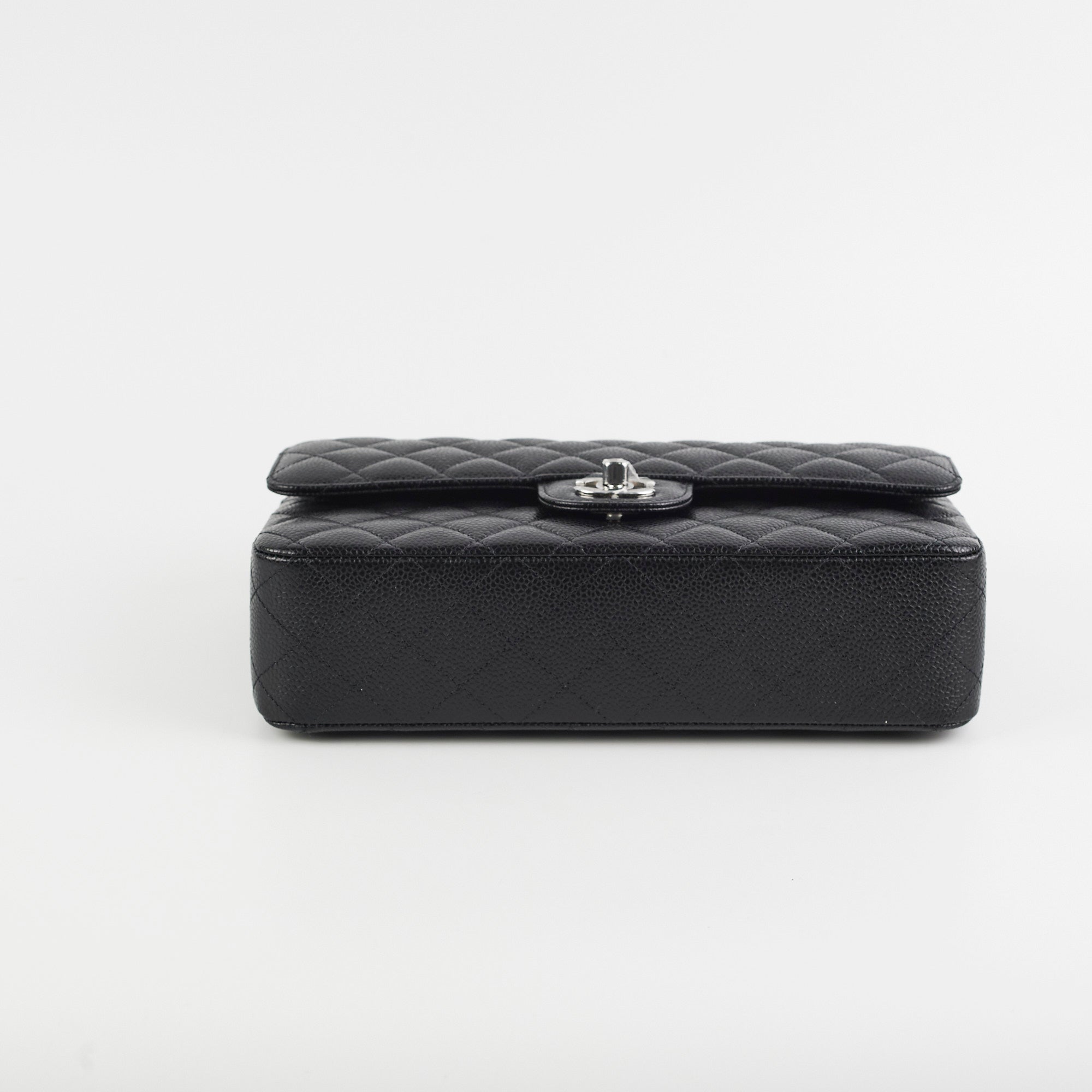 Chanel Medium Classic Flap Bag in Black Caviar Leather with Microchip - Timeless Luxury Handbag for Women, Perfect for Evening Events, Date Nights & Special Occasions