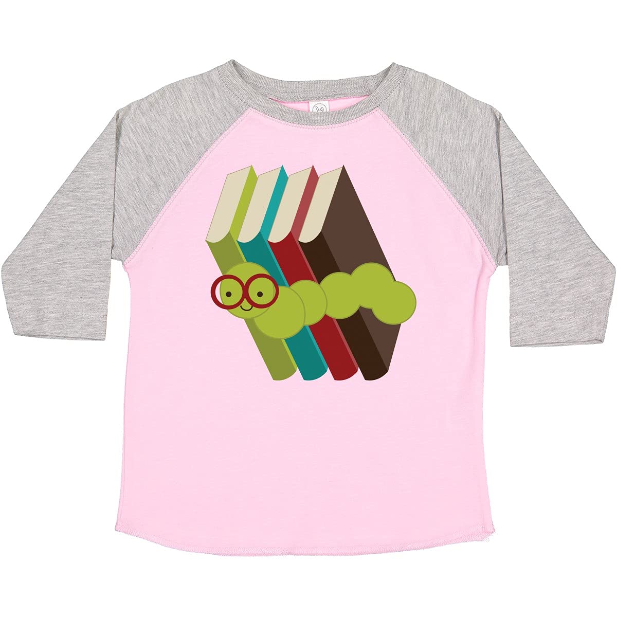 Inktastic Bookworm Books Reading Toddler T-Shirt - Cute Graphic Tee for Kids Who Love Reading, Perfect for Storytime & Library Visits