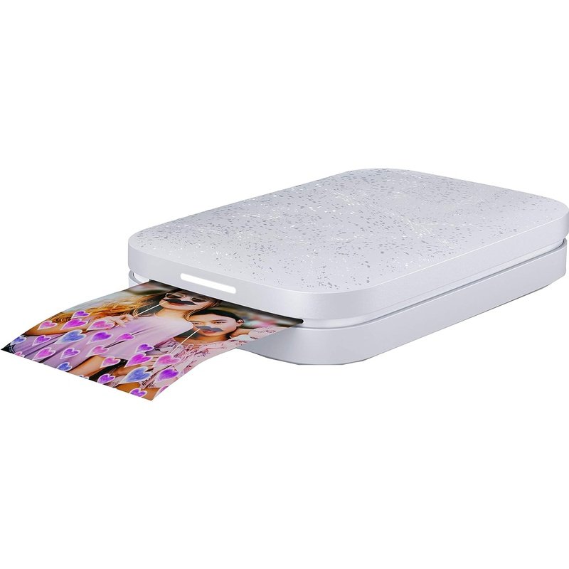 HP Sprocket 200 Portable Instant Photo Printer with ZINK Zero Ink Technology - Print Wireless Photos from Smartphone for Travel, Scrapbooking & Memories