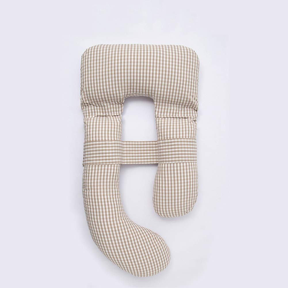 **Ergonomic G-Shaped Maternity Pillow for Pregnant Women - Removable & Adjustable Waist Support, Comfortable Side Sleeping Aid (Brown) - Perfect for Pregnancy Sleep Support, Back Pain Relief & Nursing Comfort**