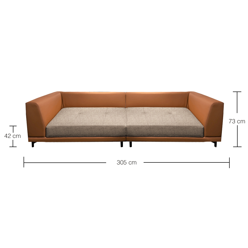 Hemlock Duo 4-Seater Sofa Set - Modern Living Room Furniture for Small Spaces | Perfect for Apartments, Condos & Cozy Family Gatherings
