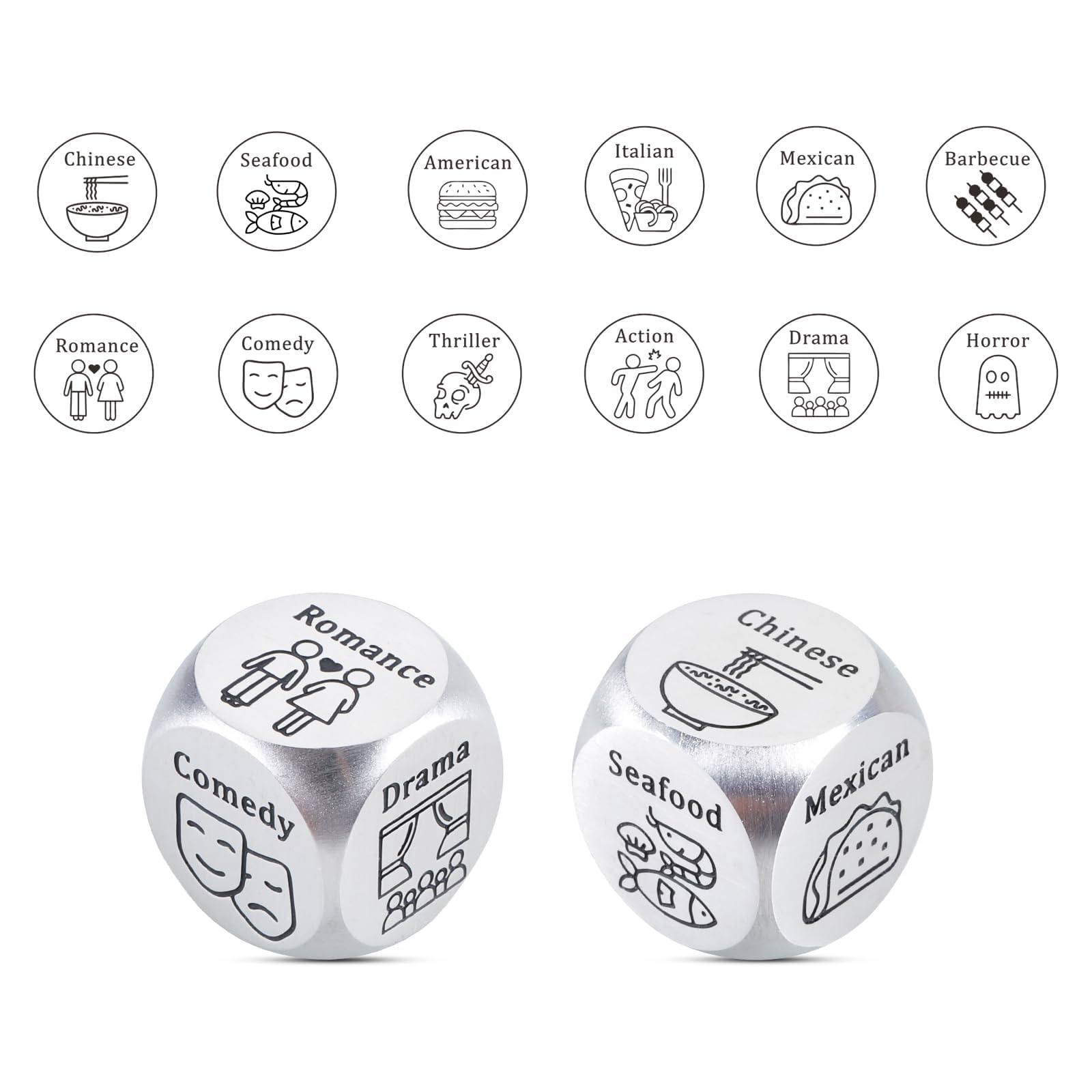 Easter Basket Stuffers for Adults - Unique Anniversary Gifts for Couples, Him & Her - Perfect for Boyfriend, Girlfriend, Husband, Wife - Great for Date Night, Wedding & Birthday Celebrations - Fun Food Decider Game for Romantic Occasions