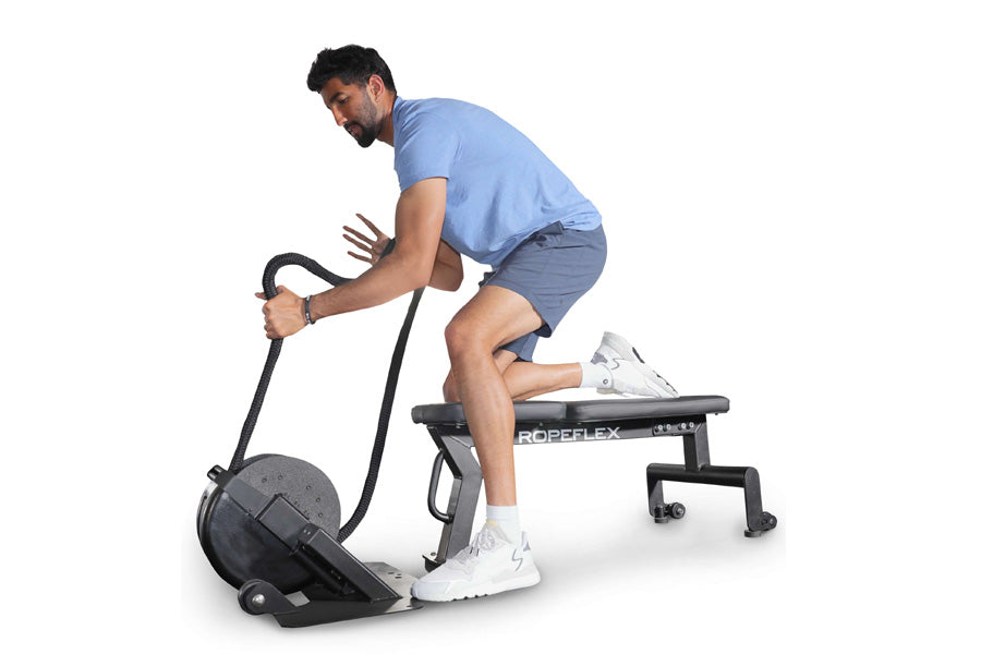 Ropeflex RX2000 Multi Mode Rope Trainer - Adjustable Speed Jump Rope for Home & Gym Workouts - Perfect for Cardio, Boxing, and Cross Training (Summer Sale - Extra 6% Off)