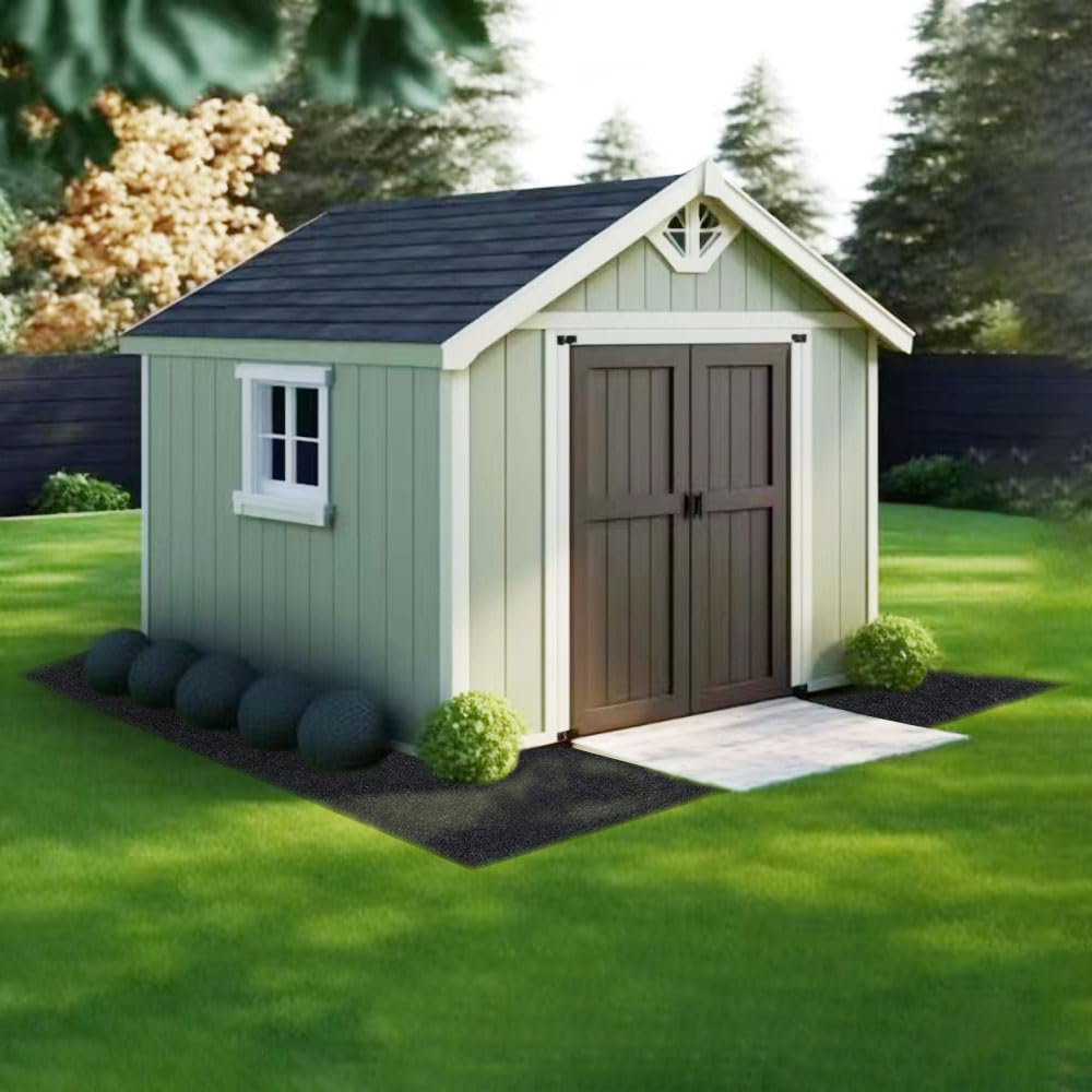 6x4 FT Heavy-Duty Waterproof Outdoor Storage Shed Mat - Anti-Slip Floor Protection for Patio Furniture, Carports & Garages - Durable Dustproof Flooring Solution for Home & Garden Use