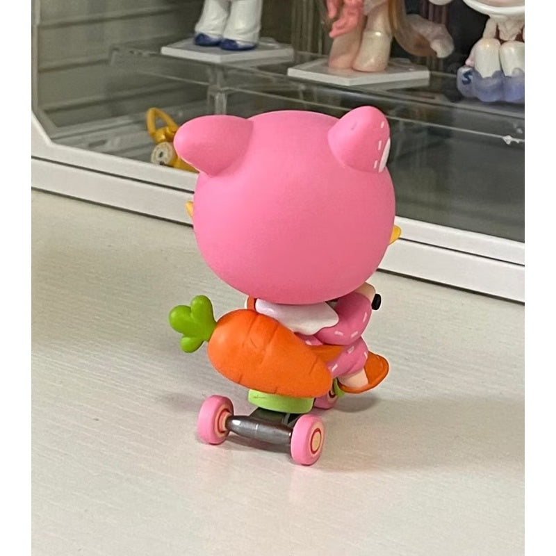 DIMOO Pets Vacation Series Rabbit Tricycle - Cute Collectible Toy for Kids & Adults - Perfect for Display, Gifts, and Playtime Fun