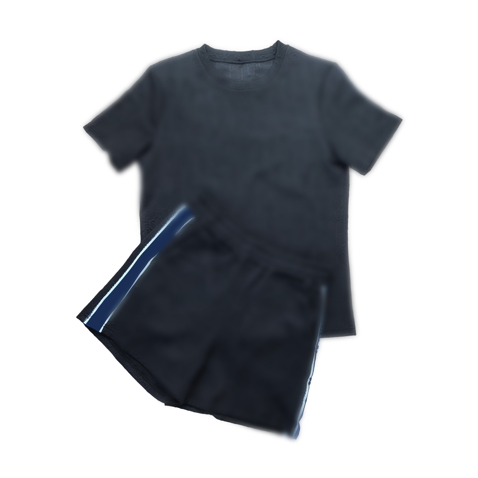 Men's Short Sleeve Athletic Shorts Set - Breathable Quick-Dry Sports Outfit for Running, Gym & Casual Wear