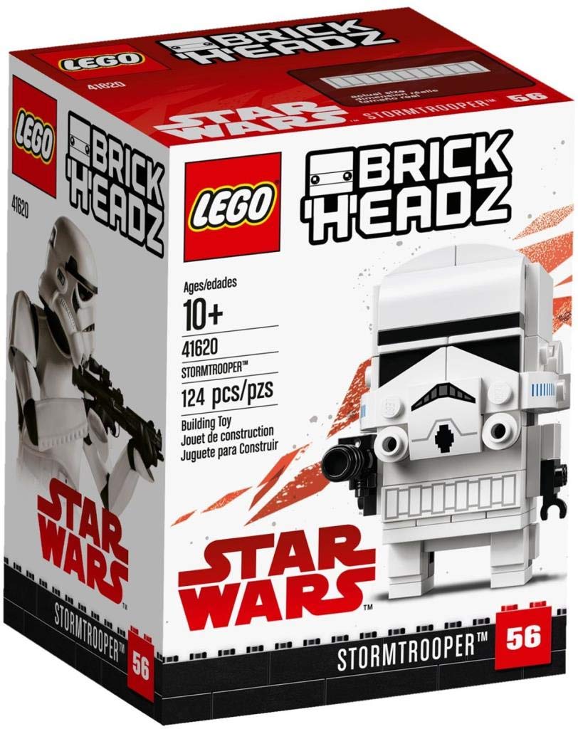 Non-LEGO Building Bricks Set - Stormtrooper Construction Toy (41620) | Compatible with LEGO Brickheadz | Perfect for Star Wars Fans, Collectors & Creative Play