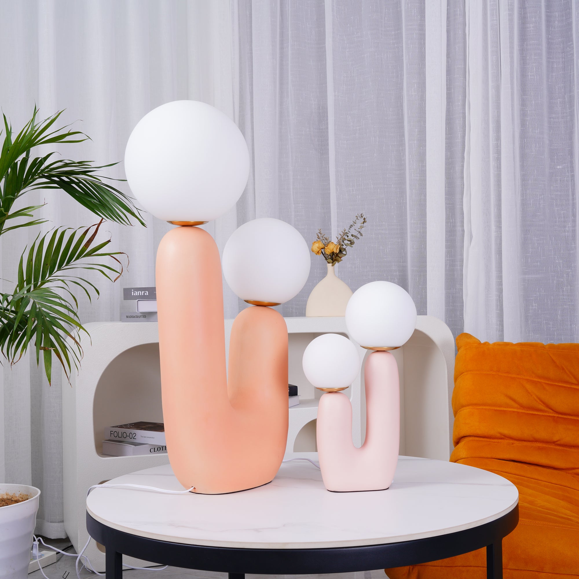 Modern Ceramic Table Lamp - Handcrafted Home Decor for Bedroom, Living Room & Office - Soft Warm White Light for Cozy Ambience