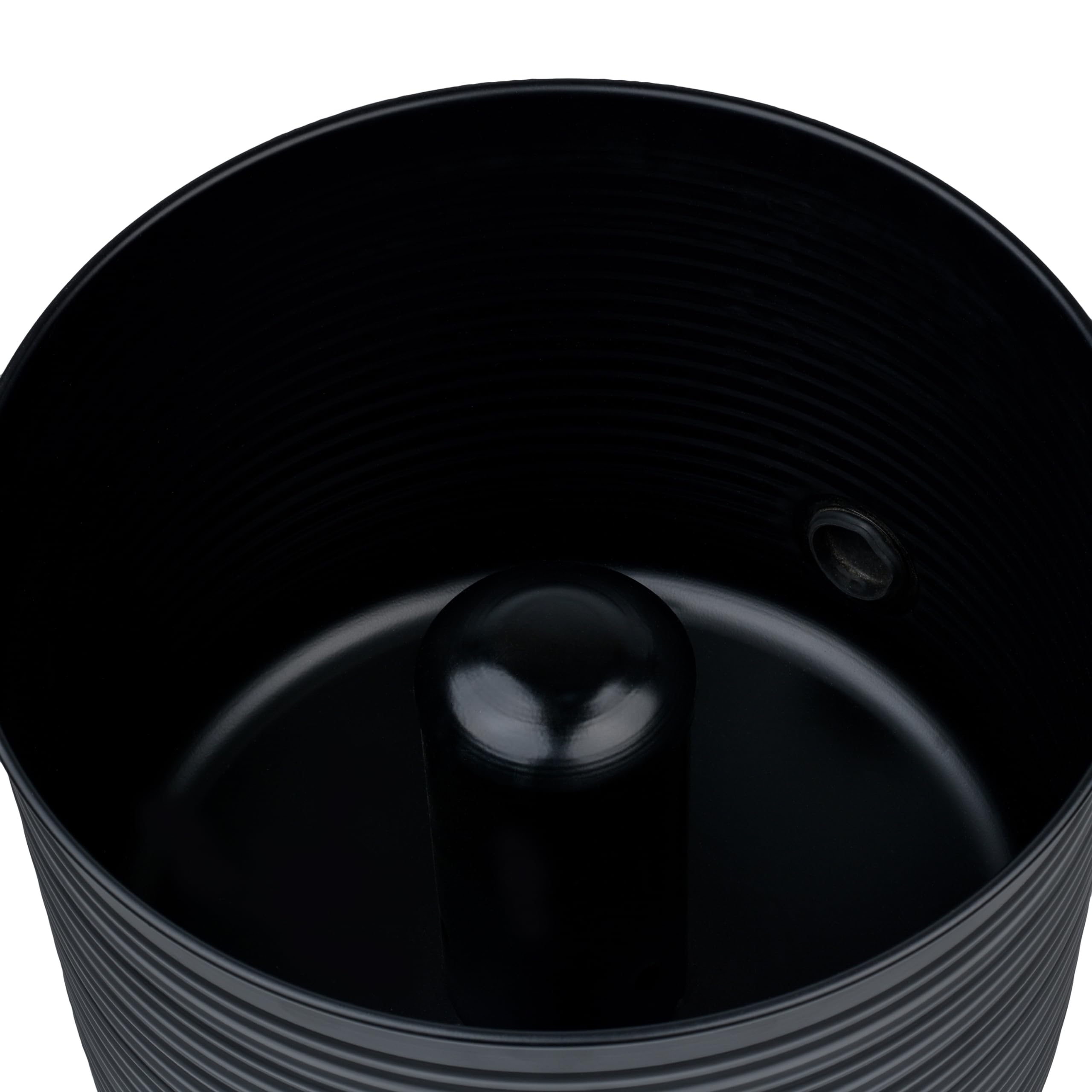 Antique Ribbed Metal Garden Hose Holder Storage Pot with Lid - Expandable Water Hose Container for Outdoor or Indoor Use - Holds Up to 125 ft Hose - Perfect for Yard, Patio, Garage & Garden Organization