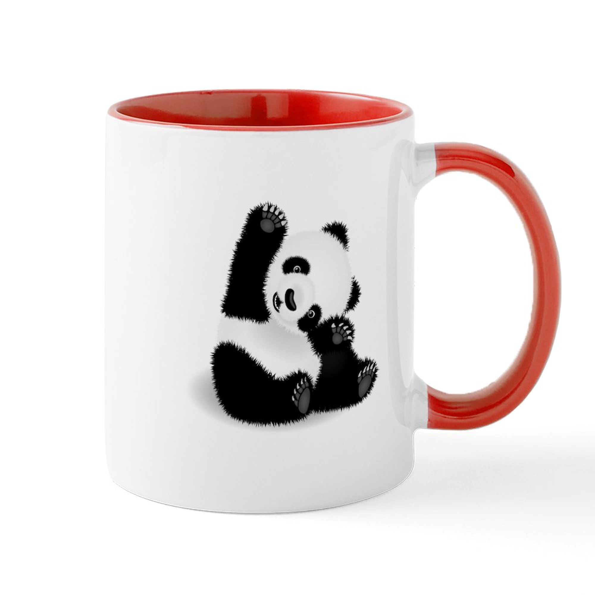 Baby Panda Ceramic Coffee Mug 11 oz (325 ml) - Cute & Durable for Hot Drinks - Perfect for Home, Office, or Gift Giving