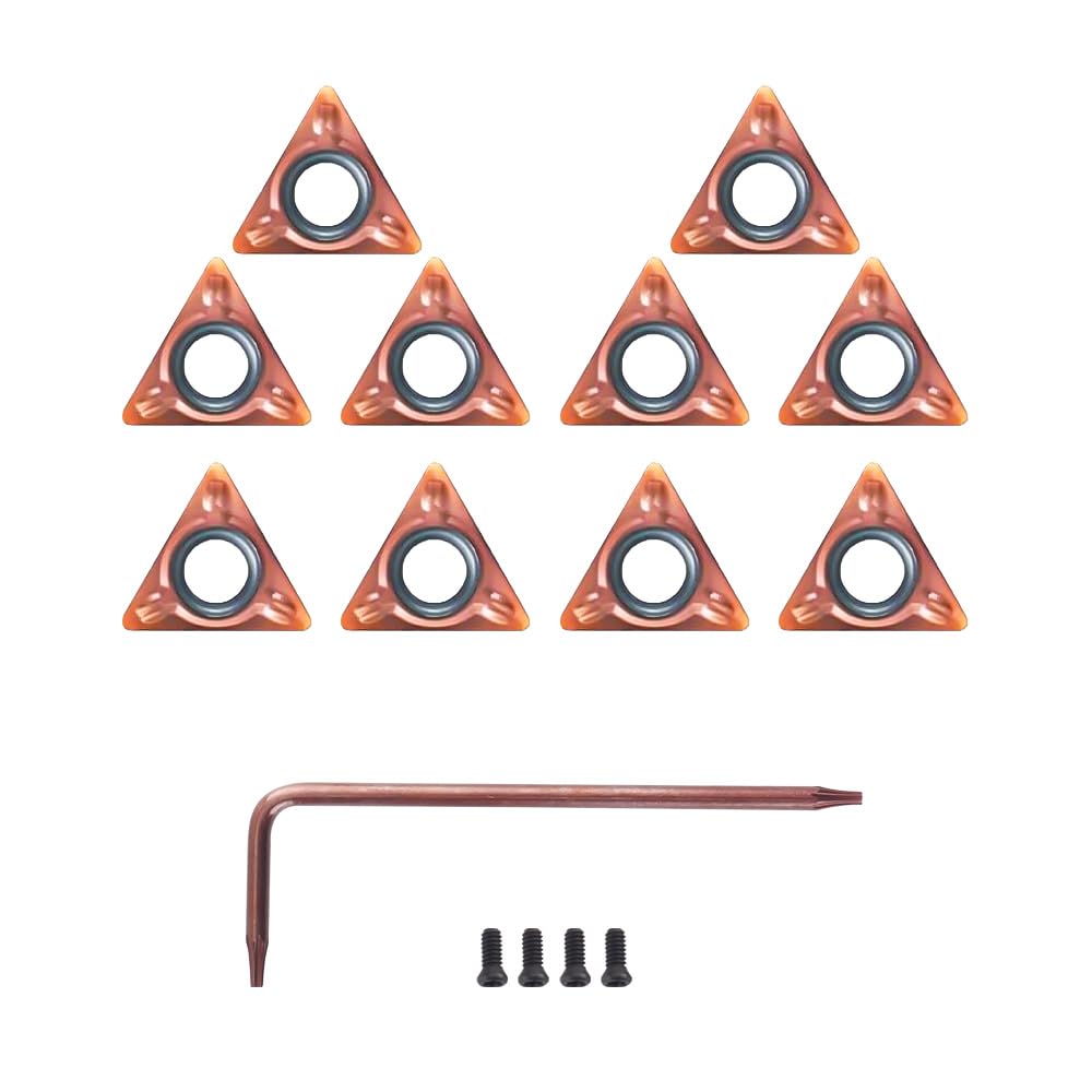 10-Piece Tungsten Alloy Round Angle Insert Set for Mini Chamfering Machine & Lathe Turning Tool - C Angle Holder for Precision Machining | Ideal for Metalworking, Woodworking, and DIY Projects