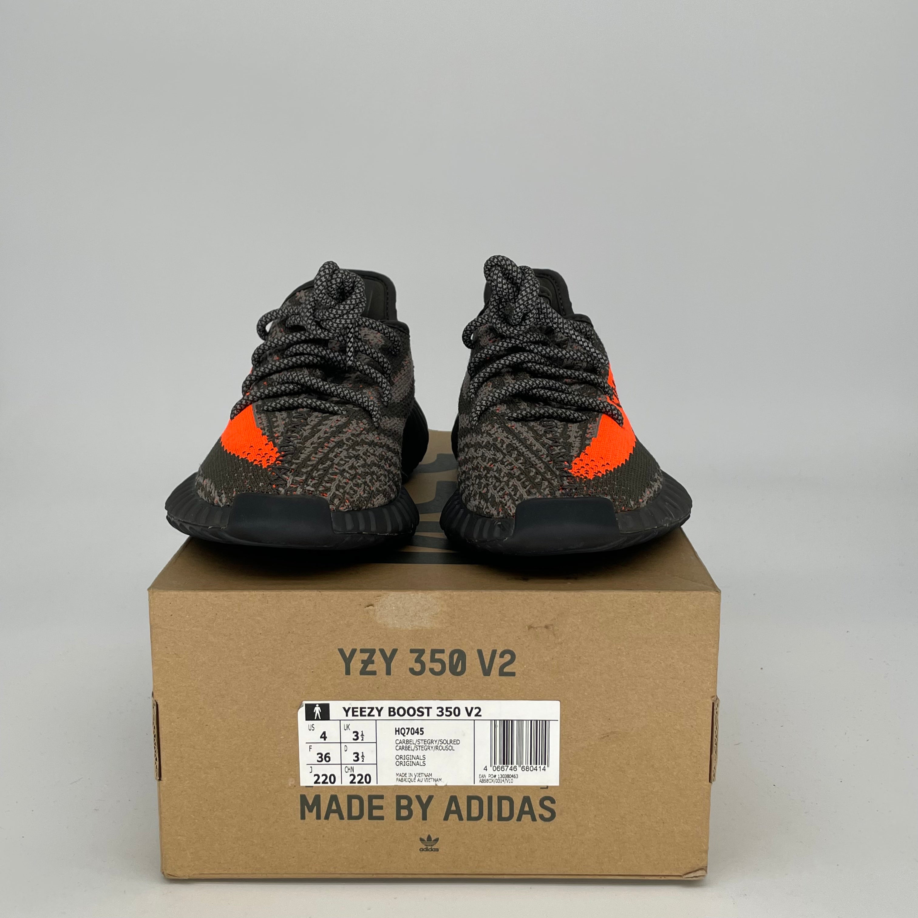 Adidas Yeezy Boost 350 V2 Carbon Beluga - Women's Size 4/5.5W (HQ7045) | Comfortable Running Shoes for Women, Stylish Sneakers for Casual Wear & Gym Workouts
