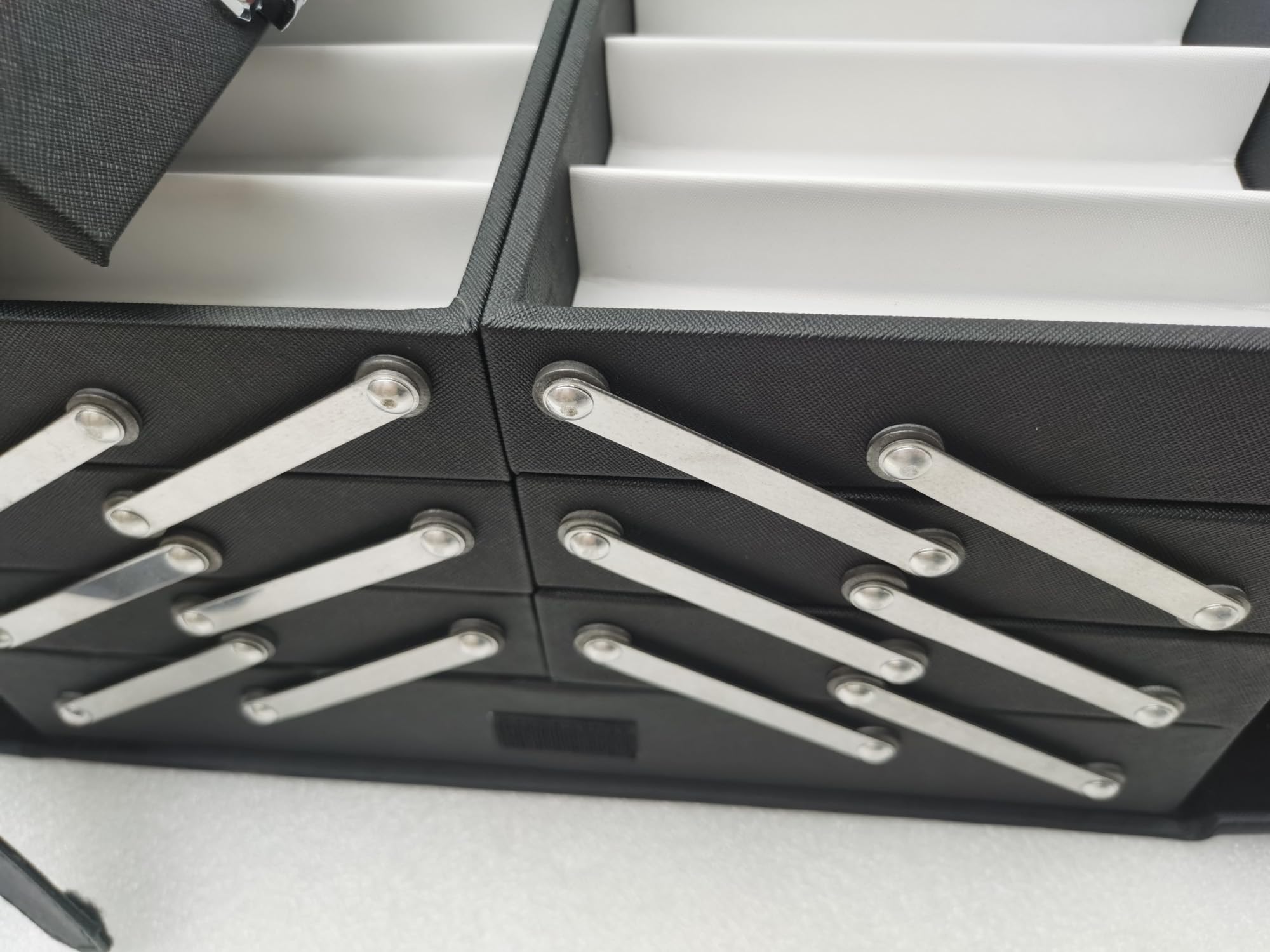 INTSUPERMAI 80 Slots Foldable PU Leather Eyeglasses Storage Organizer - Password Protected Glasses Display Case for Optical, Sunglasses & Reading Glasses | Perfect for Travel, Home & Retail Store Display