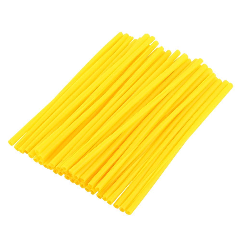 Bright Yellow Motocross Spoke Covers - 36pcs Wheel Rim Protector Kit for Off-Road Motorcycle | Durable Spoke Skins & Guard Wraps | Wheels & Tires Accessories | Perfect for Dirt Bike Racing & Trail Riding Protection