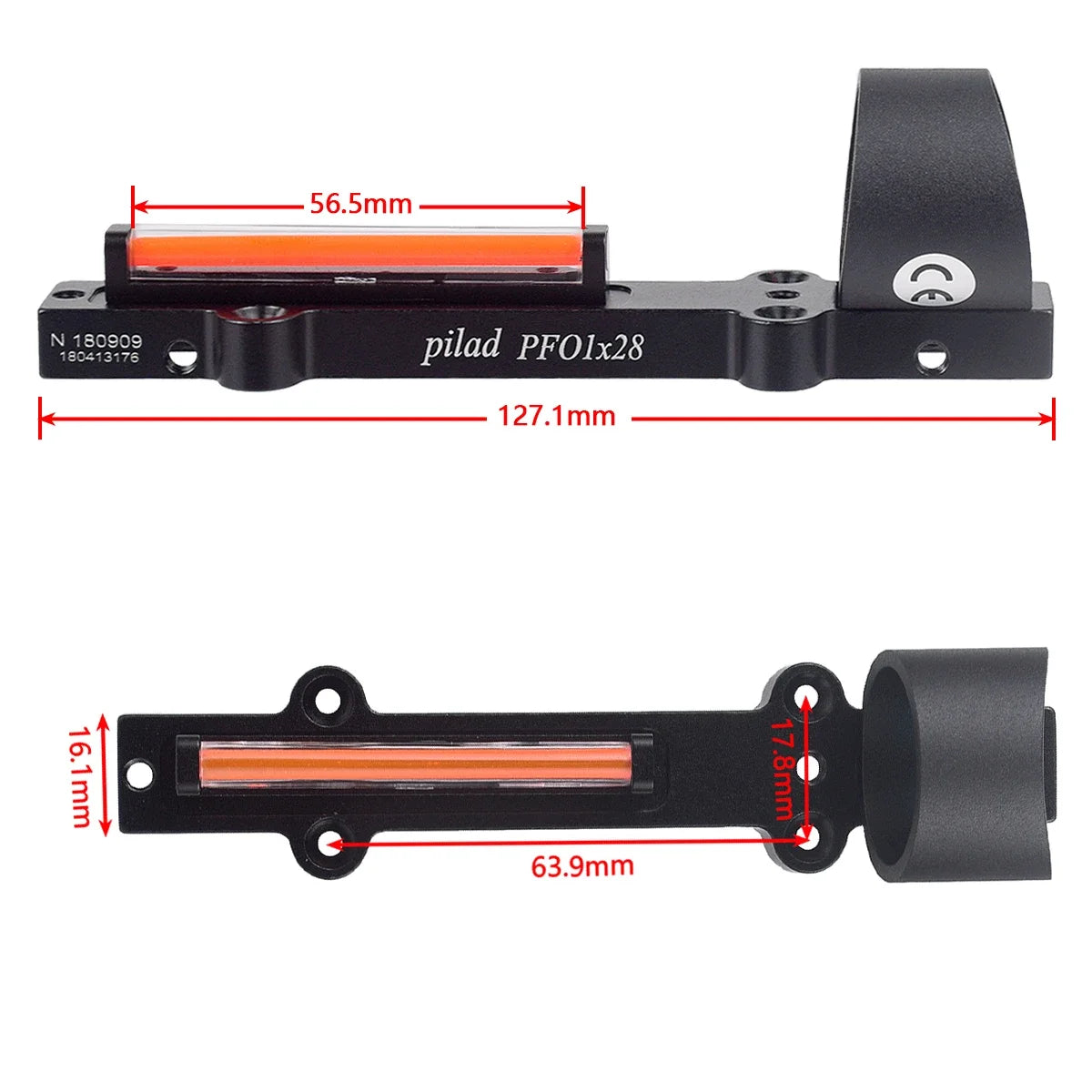 Tactical 1x28 Red Dot Sight with Green Fiber Optic | 11mm Rail Mount for Shotgun, AK47, AR15 | Hunting & Shooting Accessories | Perfect for Outdoor Adventures, Target Practice & Home Defense