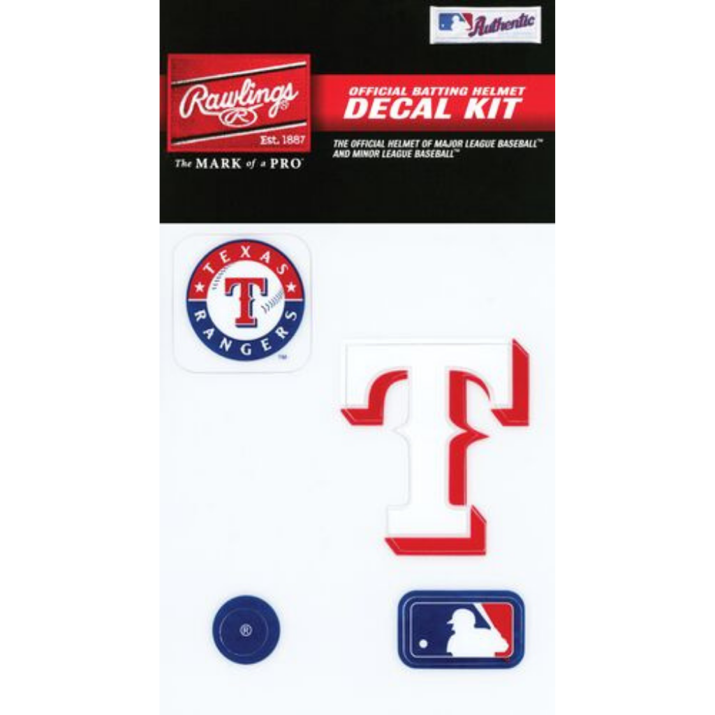 Rawlings MLB Decal Kit - Official Baseball Team Stickers for Helmets, Bats & Locker Decor | Perfect for Fans, Players & Collectors