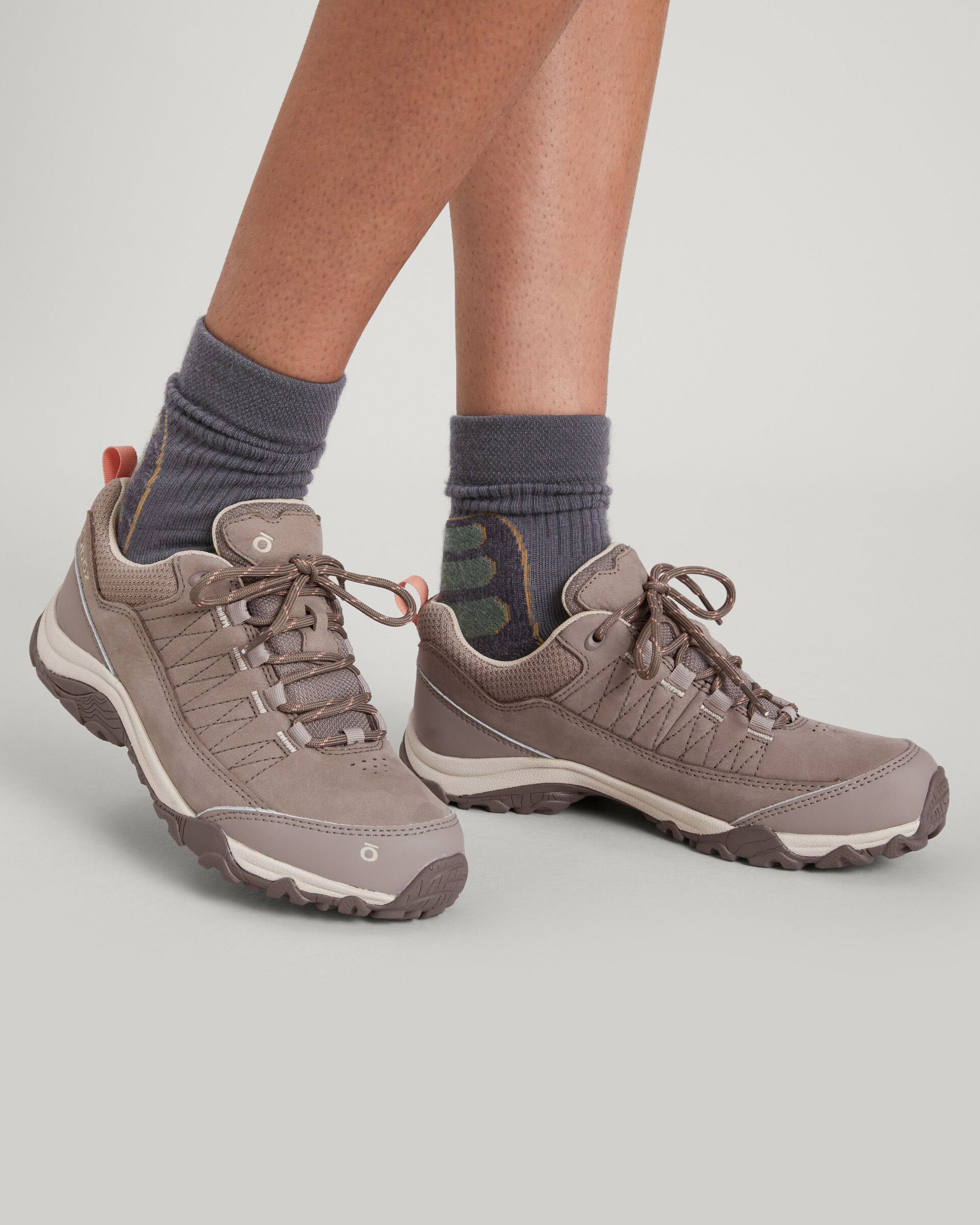 Oboz Ousel Women's Low B DRY Waterproof Hiking Shoes - Lightweight & Durable for Outdoor Adventures - Perfect for Trail Walking, Camping & Backpacking (Cinder Stone)