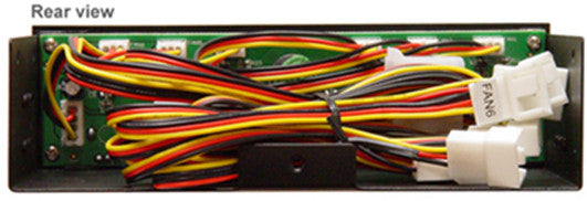 Logisys FP600BK 6 Channel PC Fan Controller - Adjustable Speed Cooling System for Gaming PC, Workstation, and Server Use