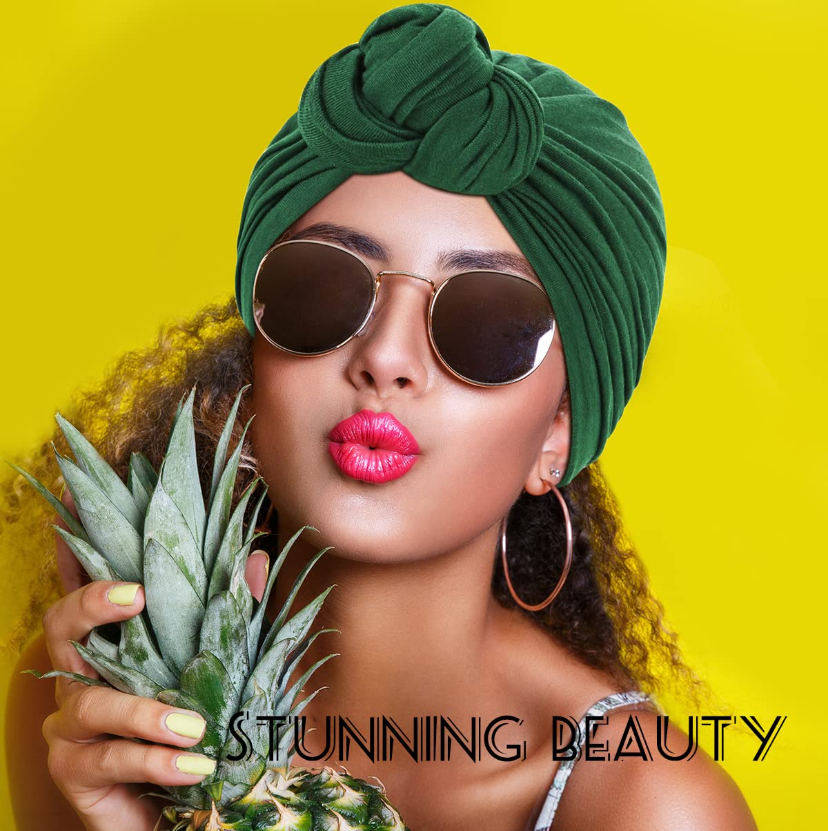 Stylish Women's Turban & Beanie Hats - African Head Wraps, Indian Pre-Tied Bonnet Cap for Ladies | Perfect for Winter, Yoga, Church & Fashion Outfits