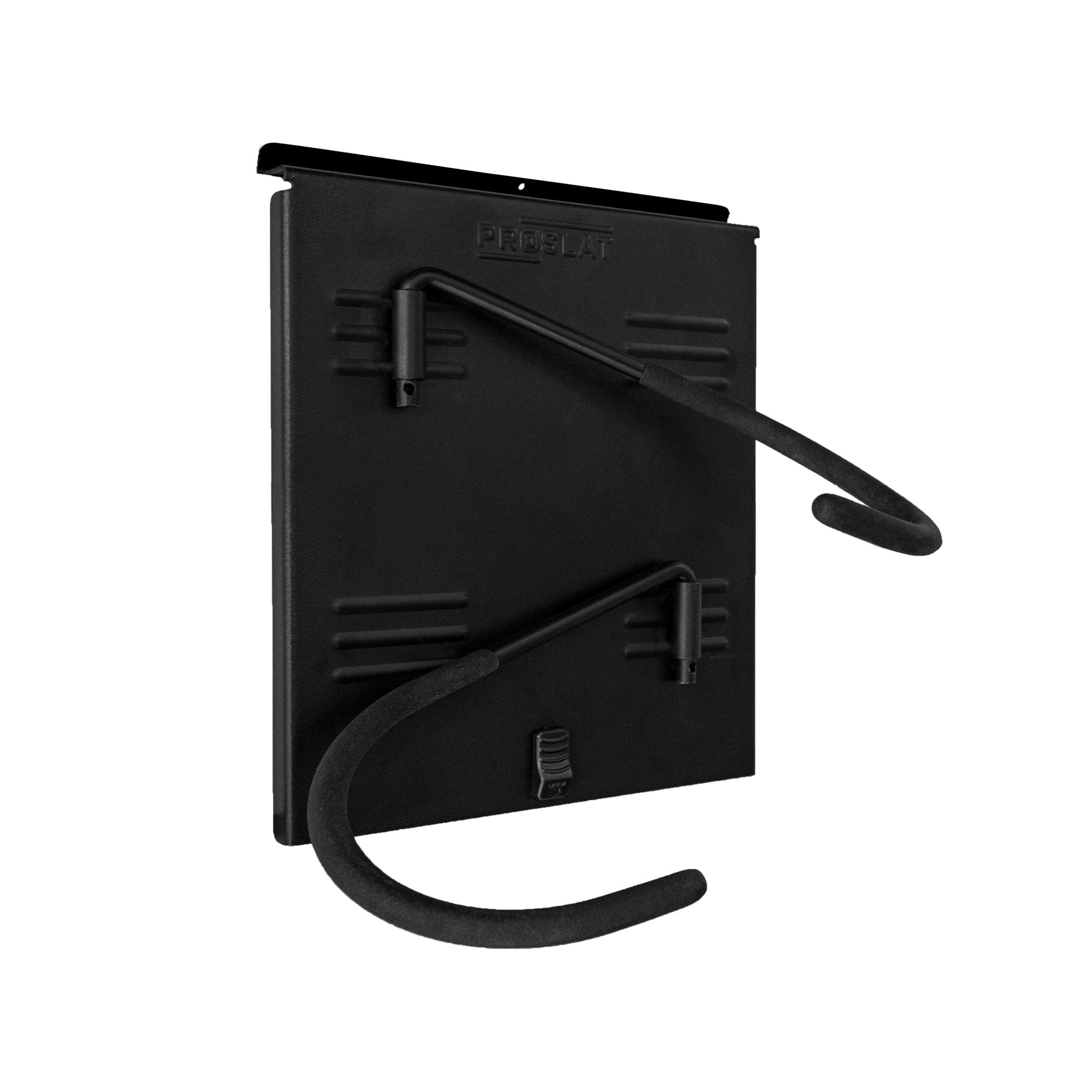 STEALTH Two Bike Pivoting Hook - Heavy Duty Wall Mount Bike Rack for Garage Storage - Space Saving Bicycle Hanger for Indoor & Outdoor Use - Perfect for Apartments, Garages, and Sheds