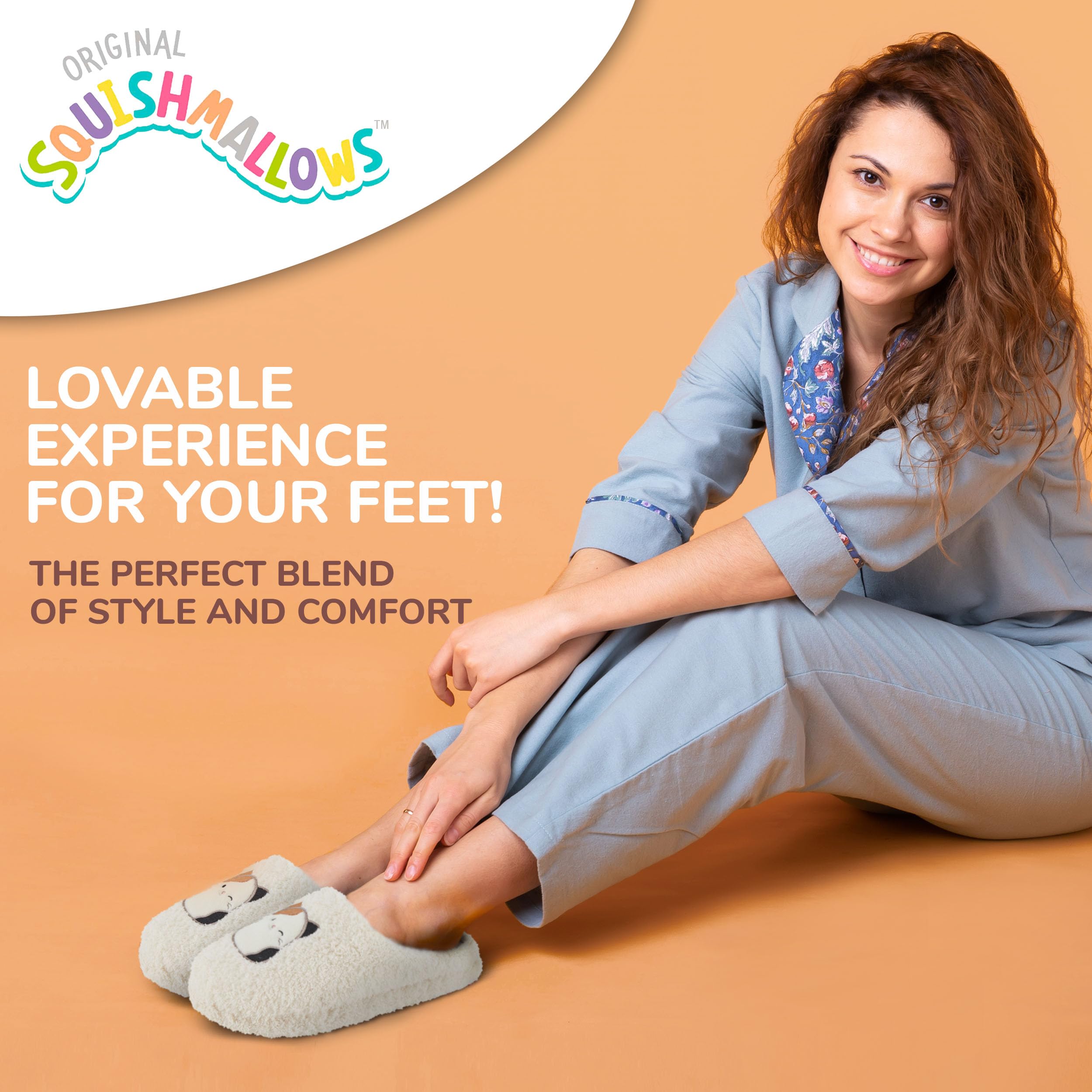Soft & Cozy Squishmallows Slippers for Women & Kids - Fuzzy Plush House Slippers with Non-Slip Sole | Perfect Gift for Her, Birthday Present & Comfy Indoor/Outdoor Wear