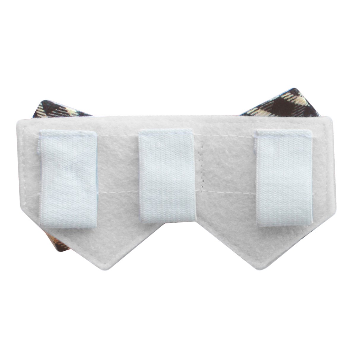 Yellow Plaid Dog Bow Tie Collar Slider - Adjustable Pet Neck Accessory for Small Dogs - Perfect for Saturday Outings, Parties & Special Occasions