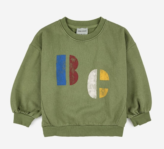 BOBO CHOSES Kids Multicolor Sweatshirt (Ages 2-11) - Soft Cotton Pullover for Playdates, School & Everyday Comfort
