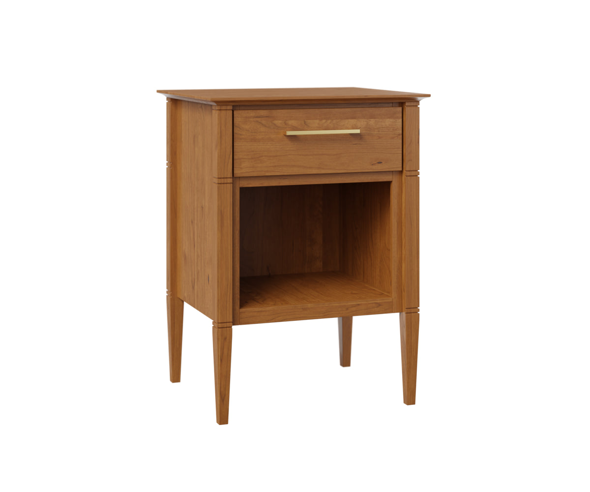 Reveal 1 Drawer Open Nightstand - Modern Bedside Table with Storage for Bedroom, Living Room & Office