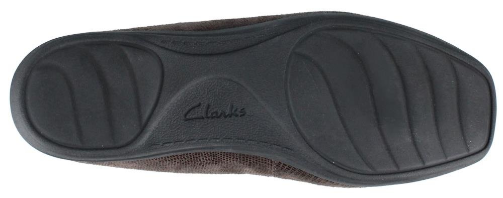 CLARKS Women's Haydn Gloss Slip-On Loafer Shoes - Brown Lizard Print - Size 6.5 Medium (US) | Comfortable Casual & Office Wear for Women | Perfect for Work, Travel & Everyday Outfits