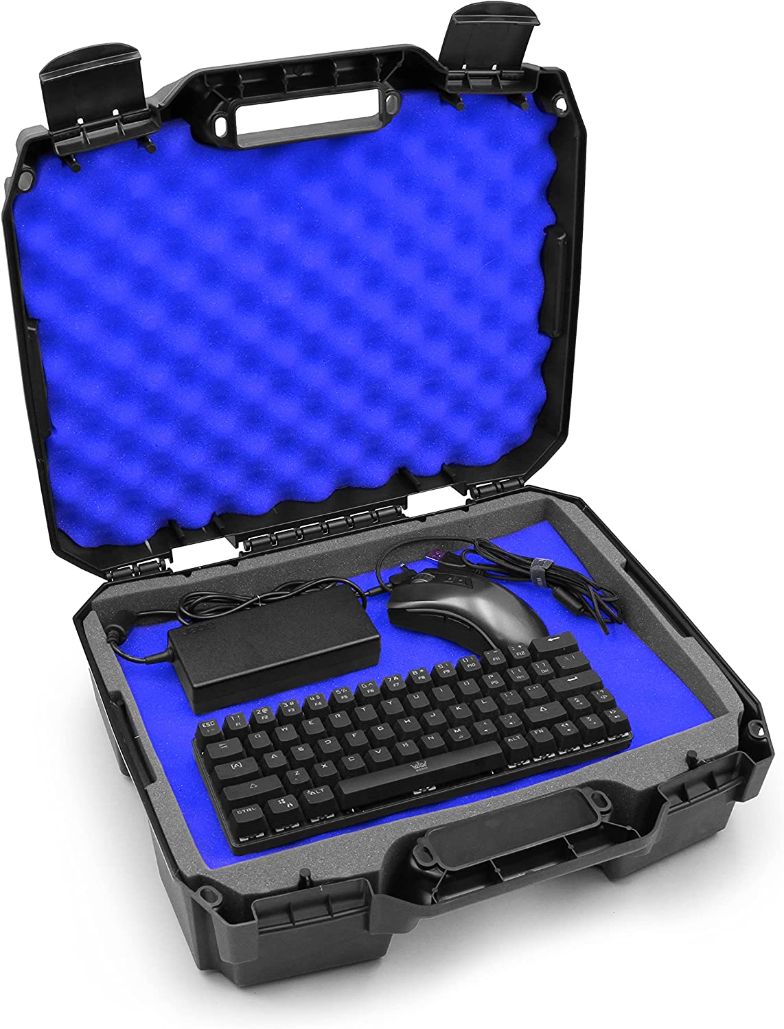 CASEMATIX 15.6 Inch Shockproof Laptop Case with Protective Foam Padding - Durable Hard Shell Travel Bag for 15