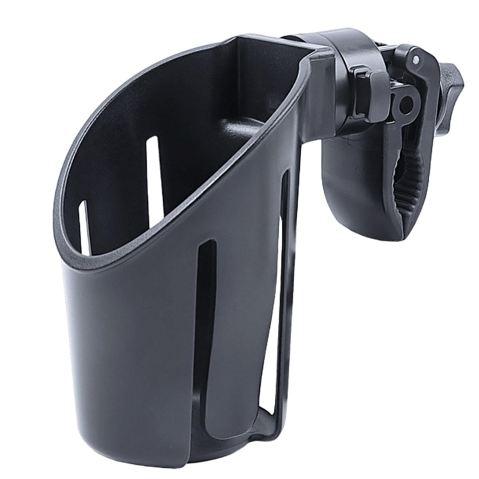 360° Rotatable Stroller Cup Holder - Universal Drink Holder for Shopping Cart, Wheelchair, Walker & Scooter | Durable & Adjustable Beverage Caddy for Parents & Seniors | Perfect for Outdoor Walks, Grocery Shopping & Mobility Assistance