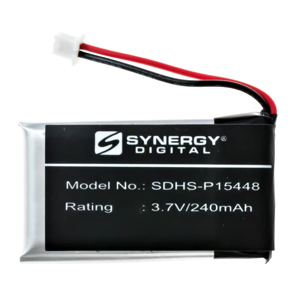 Synergy Digital Wireless Headset Battery - 240mAh Li-Polymer Replacement Battery for MITEL 6970 Headset | High Capacity 3.7V Battery | Perfect for Office Calls, Remote Work & Customer Service