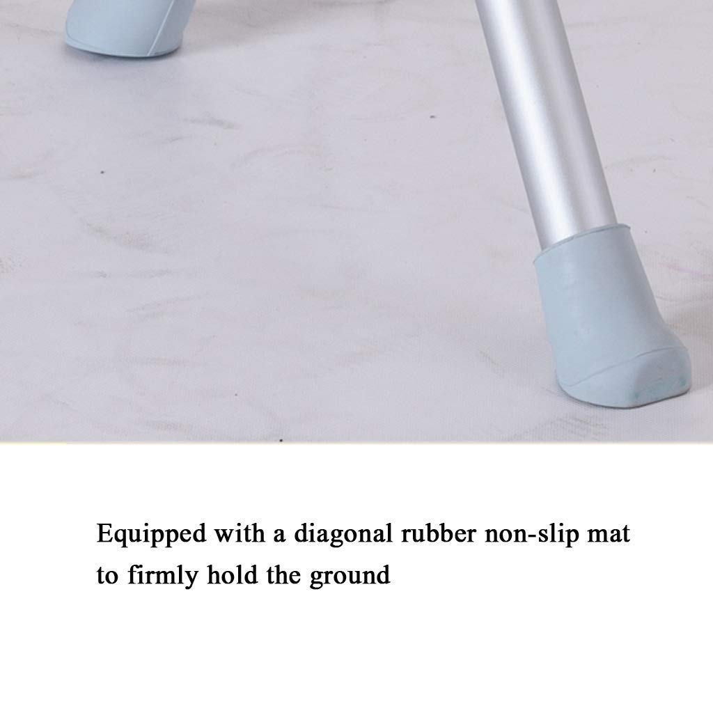 Adjustable Height Bath Chair for Seniors & Disabled - Non-Slip Shower Stool with Oversized Oblique Mat & Double Cross Aluminum Alloy Tube - Ideal for Elderly Bathing Safety, Accessible Shower Seating & Spa Relaxation