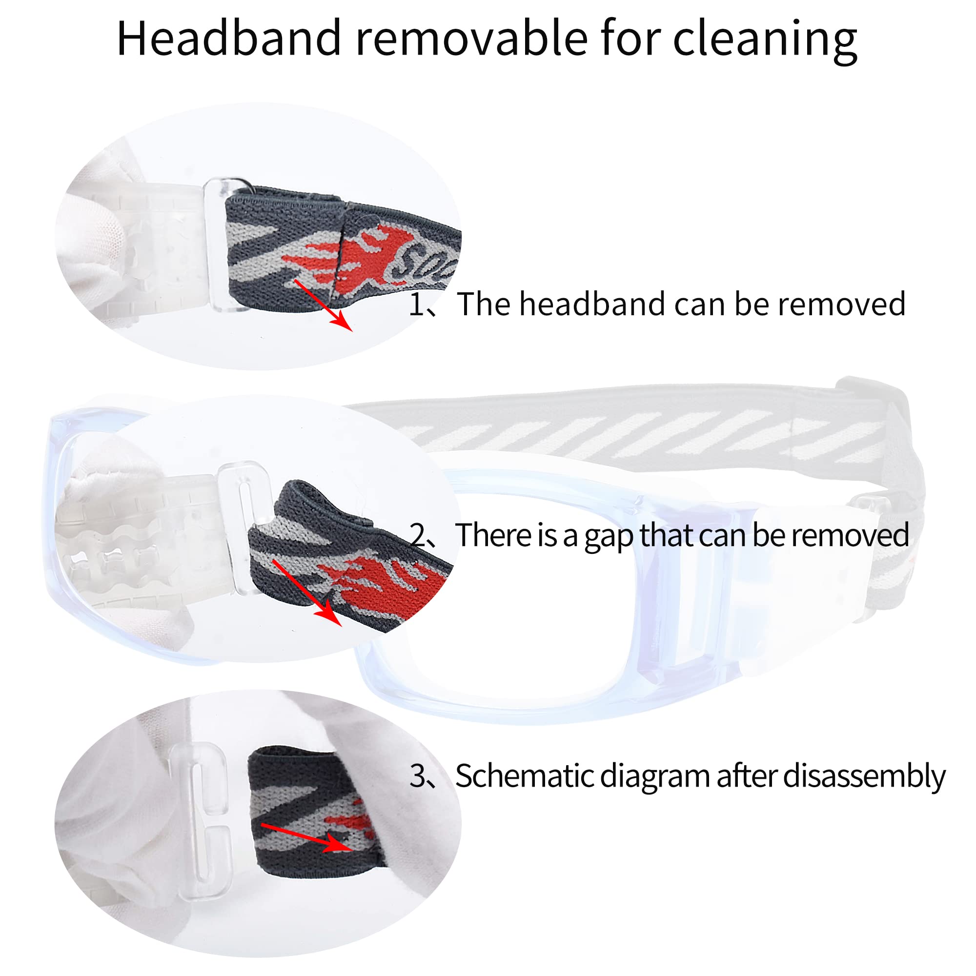 Basketball Sports Goggles for Men - Protective Eyewear & Safety Glasses - Perfect for Indoor/Outdoor Games & Training