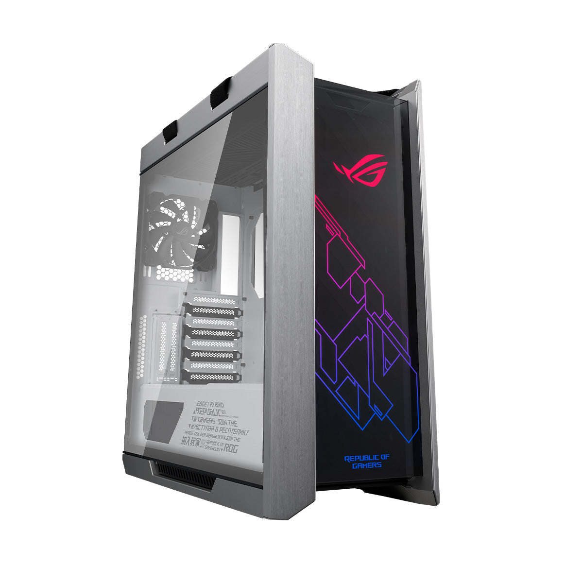 ASUS ROG Strix Helios White Mid Tower Gaming PC Case - Tempered Glass Side Panel, RGB Lighting, High Airflow Design for Ultimate Gaming Setup & Streaming Battlestation