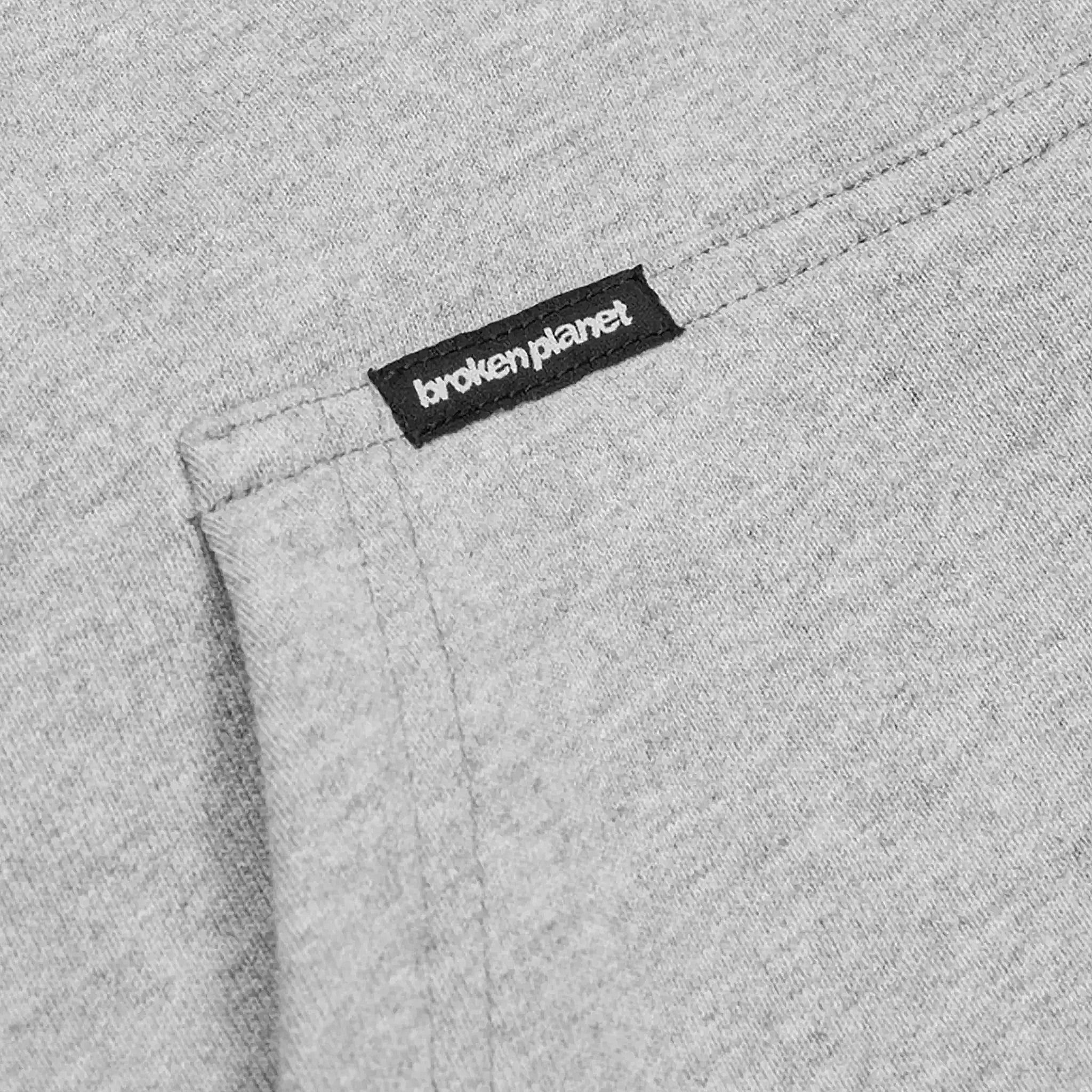 Broken Planet Sun Heather Grey Zip Up Hoodie for Men & Women - Stylish Casual Pullover with Front Pocket - Perfect for Streetwear, Gym, and Everyday Wear