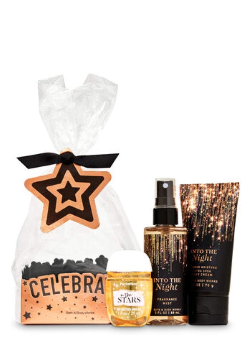 Bath and Body Works INTO THE NIGHT Mini Gift Set - 3-Piece Travel Size Body Care for Women | Perfect for Gifts, Travel & On-the-Go Pampering