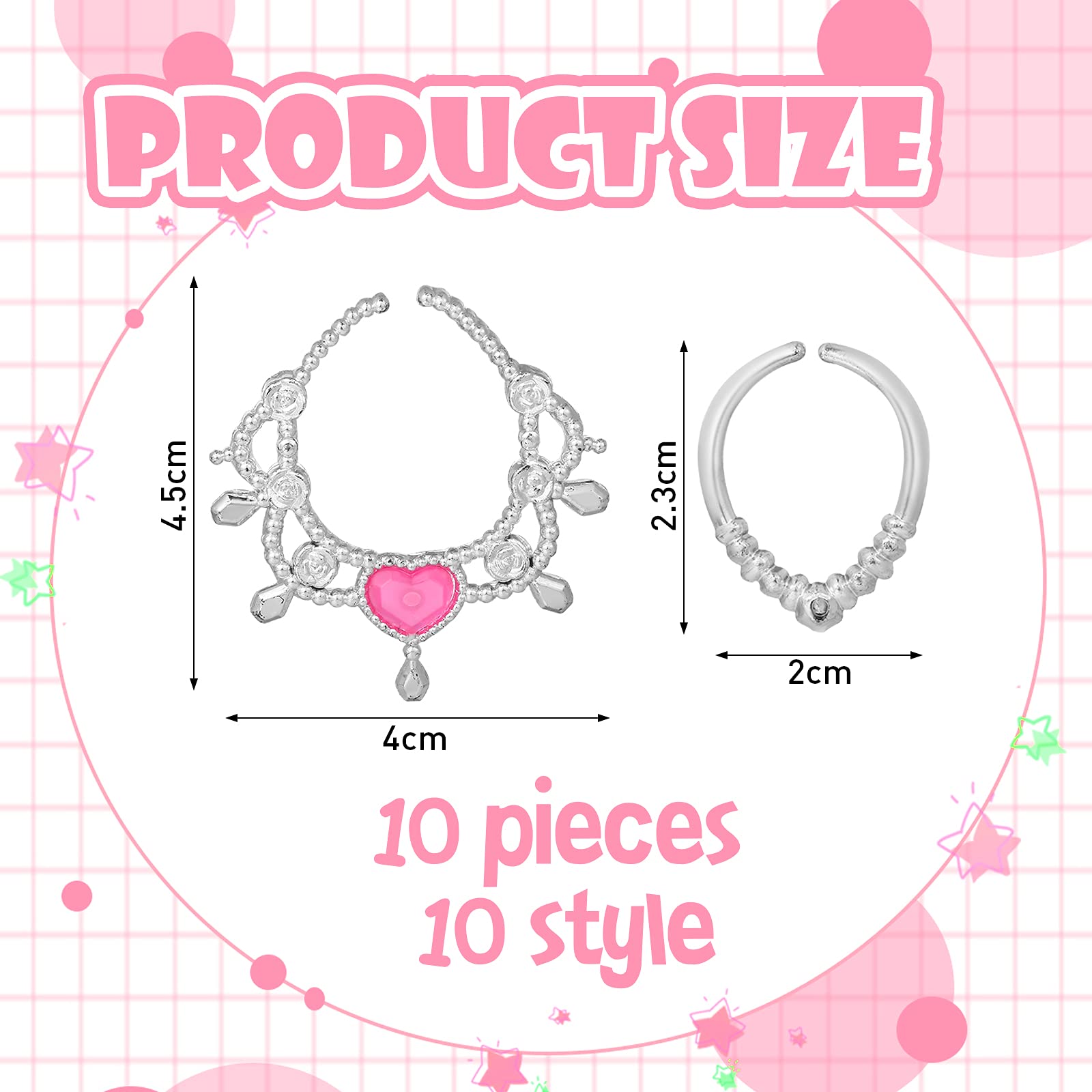 Sumind 20-Piece Doll Jewelry Set - 10 Necklaces & 10 Crowns for 11.5 Inch Dolls | Fashion Accessories for American Girl Dolls & Dress Up Play | Perfect for Birthday Gifts, Tea Parties & Pretend Play