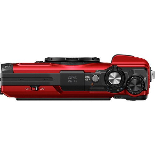 OM SYSTEM Tough TG-7 Waterproof Digital Camera (Red) - 4K Video, Macro Mode & Underwater Photography for Outdoor Adventures, Travel & Snorkeling